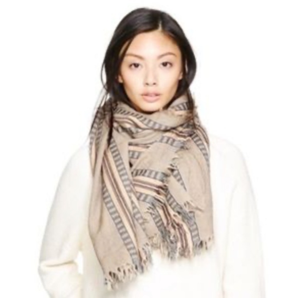 aritzia wilfred wool blanket scarf - beige - Picture 9 of 9